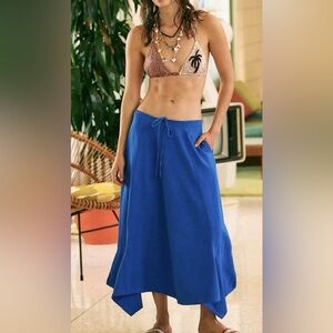 NWT FREE PEOPLE FREE EST PISTACCIO SKIRT AMPARO BLUE
